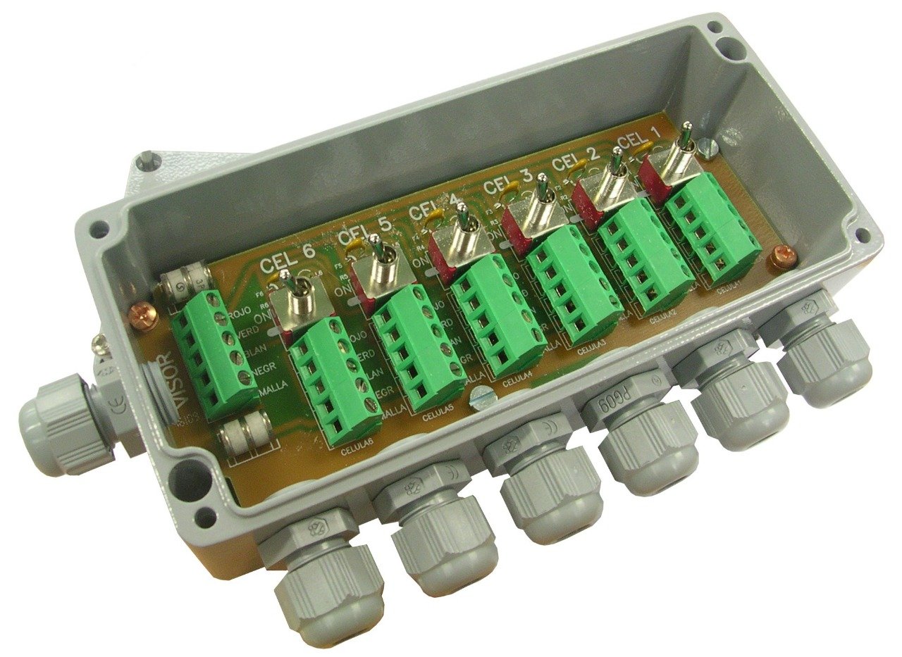 6 LINE Industrial Summing Junction Box with Surge Protection