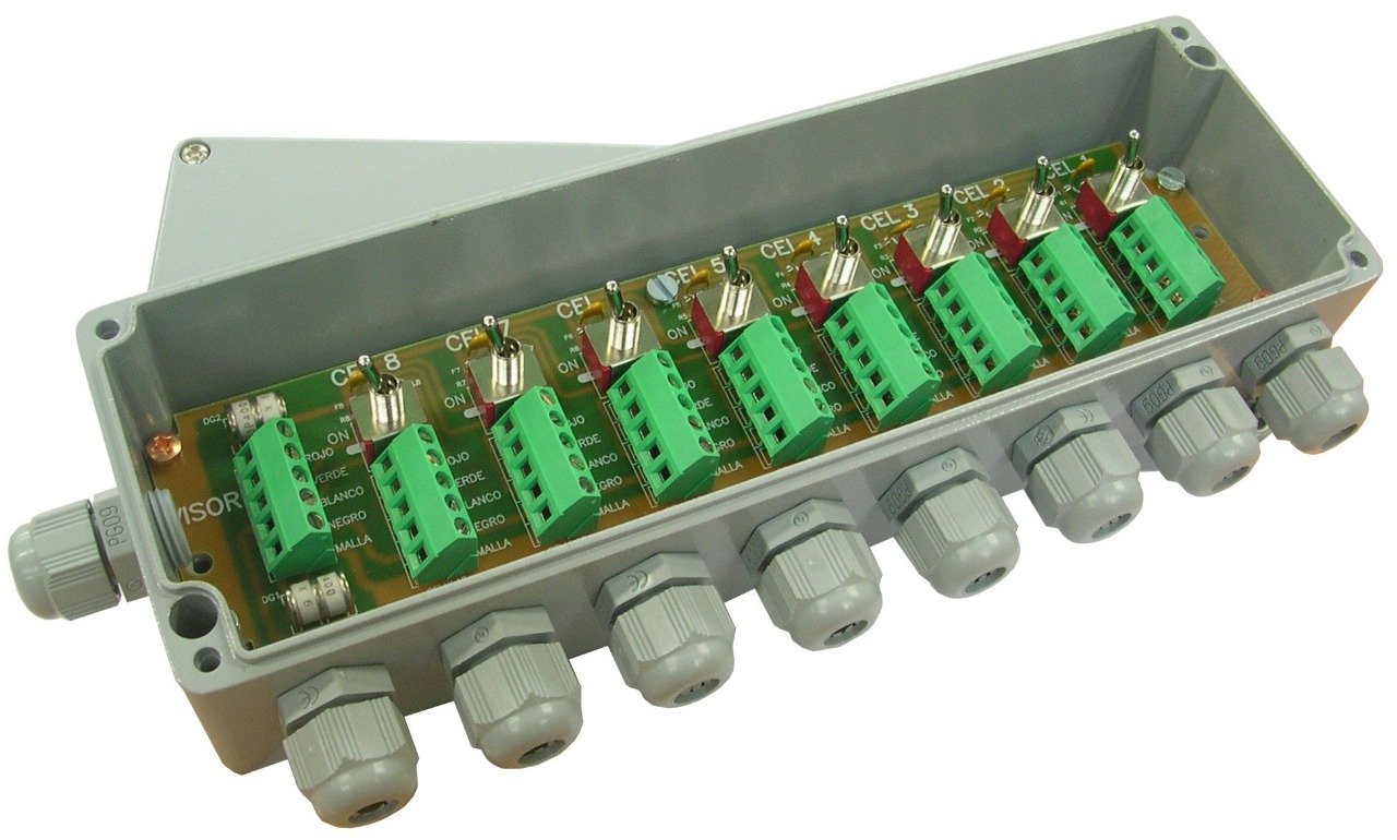 8 LINE Heavy-Duty Weighbridge Junction Box 8 Channels